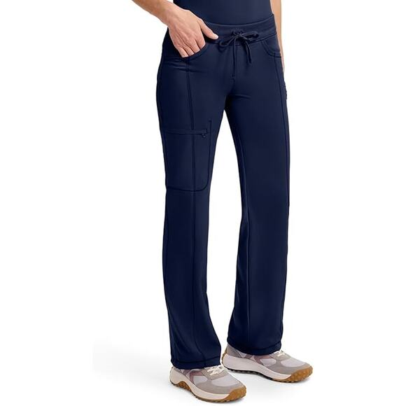 New Cherokee Infinity Woman's size XS Extra Small Navy Blue Scrubs Comfort Work! - Picture 3 of 6